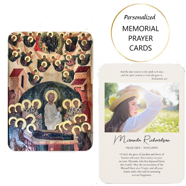 Tarjeta De Mesa Orthodox Christian Funeral / Memorial Prayer Card  (Subido por el creador)