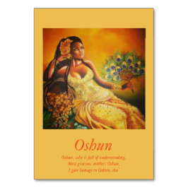 Tarjeta de mesa Oshun