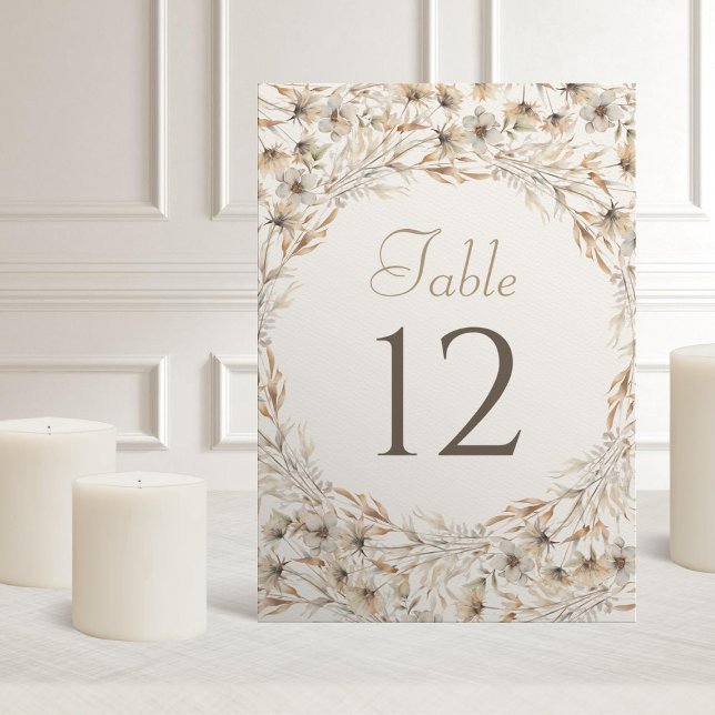 Tarjeta De Mesa Otoño Cae Sale Elegante Boda (Subido por el creador)