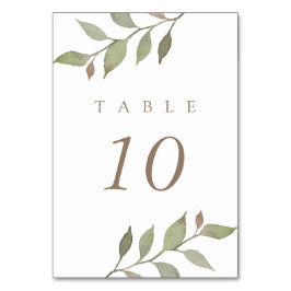 Tarjeta De Mesa Otoño Sale Boda Botánico