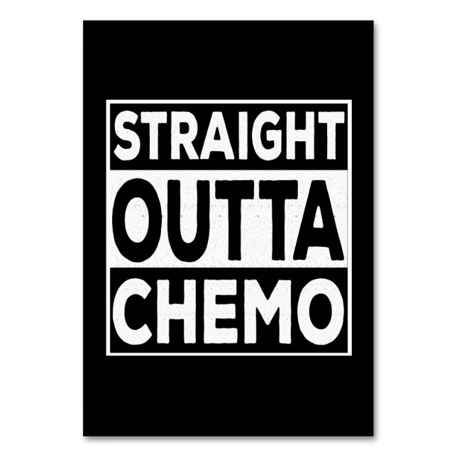 Tarjeta De Mesa Outta Chemo (Anverso)