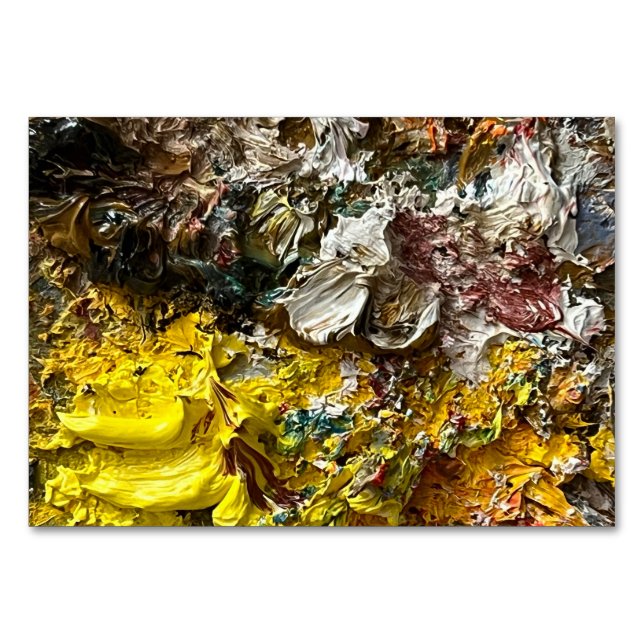 Tarjeta De Mesa Paleta del artista #1 (Anverso)