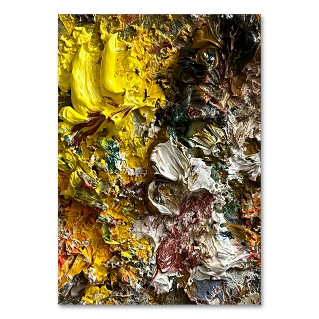 Tarjeta De Mesa Paleta del artista #1 (Anverso)