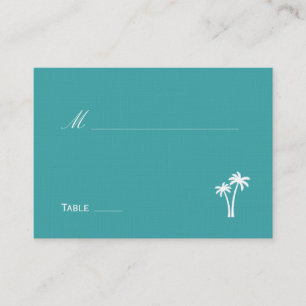 Tarjeta De Mesa Palm Trees Boda Place Card