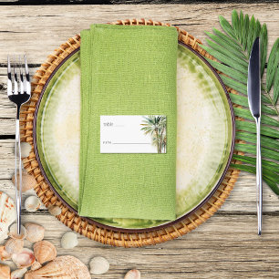 Tarjeta De Mesa Palm Trees tropicales Boda moderno