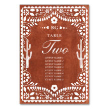 Papel Picado Boda Mexicana Terracota Marrón Boda