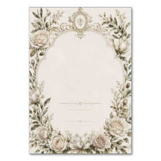 Tarjeta De Mesa Papelería de boda de lujo europea