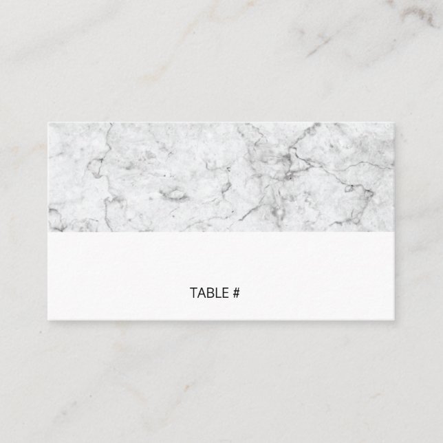 Tarjeta De Mesa Paquetes modernos de mármol - planos (Anverso)