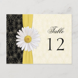 Tarjeta de mesa para Bodas de marfil, oro y marfil