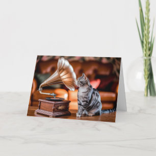 Tarjeta de mesa para gramófono