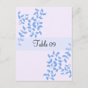 Tarjeta de mesa para ocasiones especiales Blue Vin