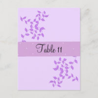 Tarjeta de mesa para ocasiones especiales Purple V
