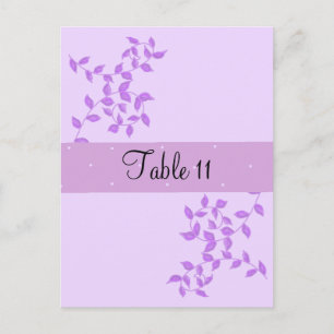 Tarjeta de mesa para ocasiones especiales Purple V