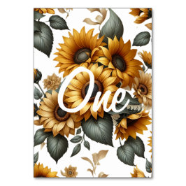 Tarjeta De Mesa Parche de girasol