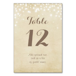 Tarjeta De Mesa Parchment Sparkle