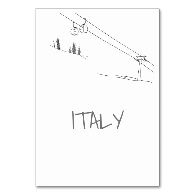 Tarjeta De Mesa Pareja Amante Del Esquí En Amor Autosuspendidos Ci (Reverso)