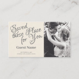Tarjeta De Mesa Pareja de Bodas de besos en monocromo