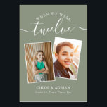 Tarjeta De Mesa Pareja de fotos de boda modernas a través de los a<br><div class="desc">Recuerda y diviértete con los números de mesa de tu recepción de boda - Estos elegantes números de mesa simples te dan la opción de incluir una fotografía de la novia y el novio a la misma edad que el número de mesa, el nombre de la novia y el novio...</div>