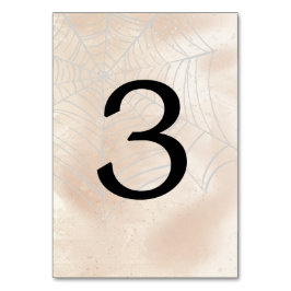 Tarjeta De Mesa Pareja pequeña espeluznante número 3