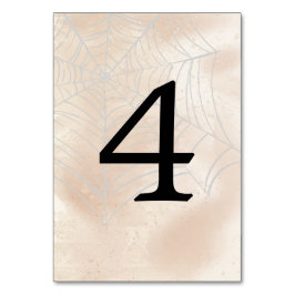 Tarjeta De Mesa Pareja pequeña espeluznante número 4