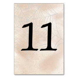 Tarjeta De Mesa Pareja pequeña espeluznante número de tabla 11