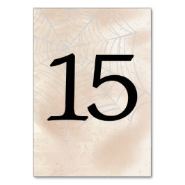 Tarjeta De Mesa Pareja pequeña espeluznante número de tabla 15