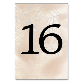 Tarjeta De Mesa Pareja pequeña espeluznante número de tabla 16