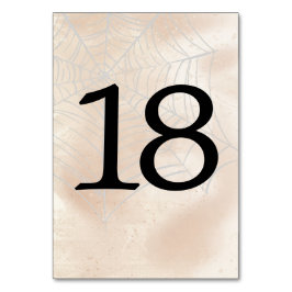 Tarjeta De Mesa Pareja pequeña espeluznante número de tabla 18