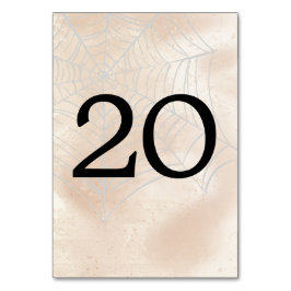 Tarjeta De Mesa Pareja pequeña espeluznante número de tabla 20