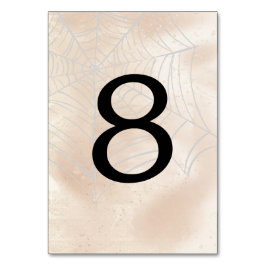 Tarjeta De Mesa Parejita Tenebrosa Mesa Número 8
