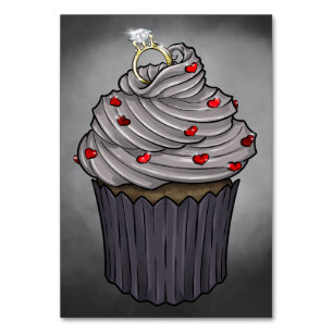 Tarjeta De Mesa Pastel de propuesta dulce