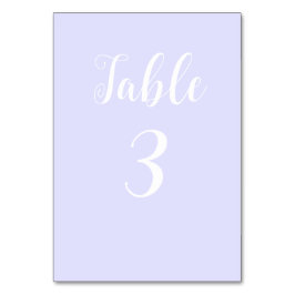 Tarjeta De Mesa Pastel Periwinkle Purple