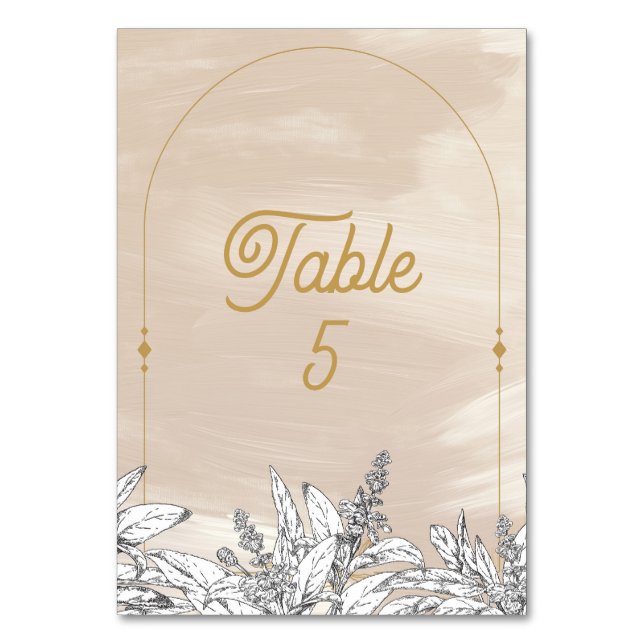 Tarjeta De Mesa Pastel Pink Wedding (Anverso)