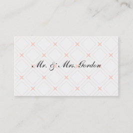 Tarjeta De Mesa Pastel y Crema Geométrica