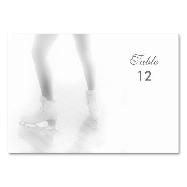 Tarjeta De Mesa Patinaje sobre hielo (Anverso)