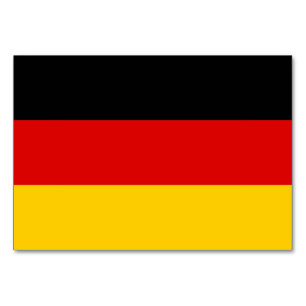 Tarjeta de mesa patriótica con bandera de Alemania