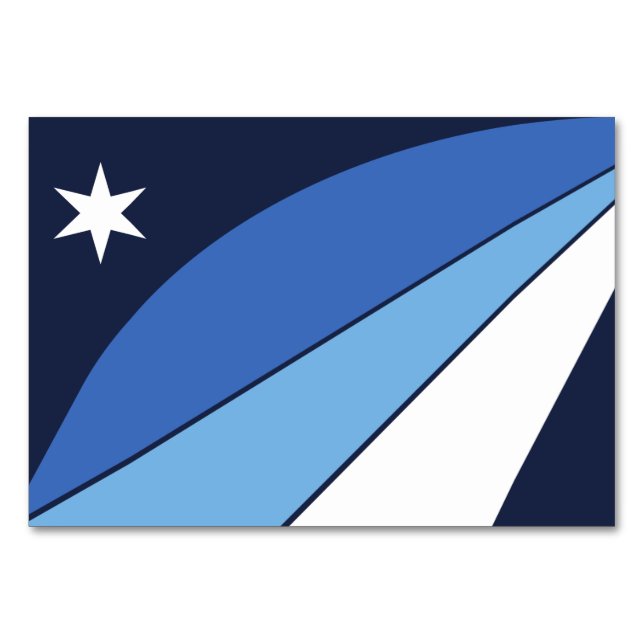 Tarjeta de mesa patriótica con Bandera de Columbia (Anverso)