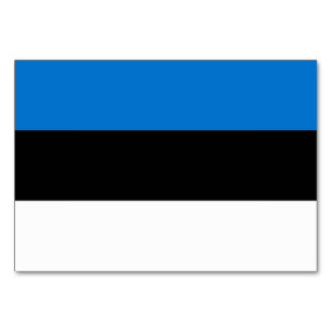 Tarjeta de mesa patriótica con bandera de Estonia