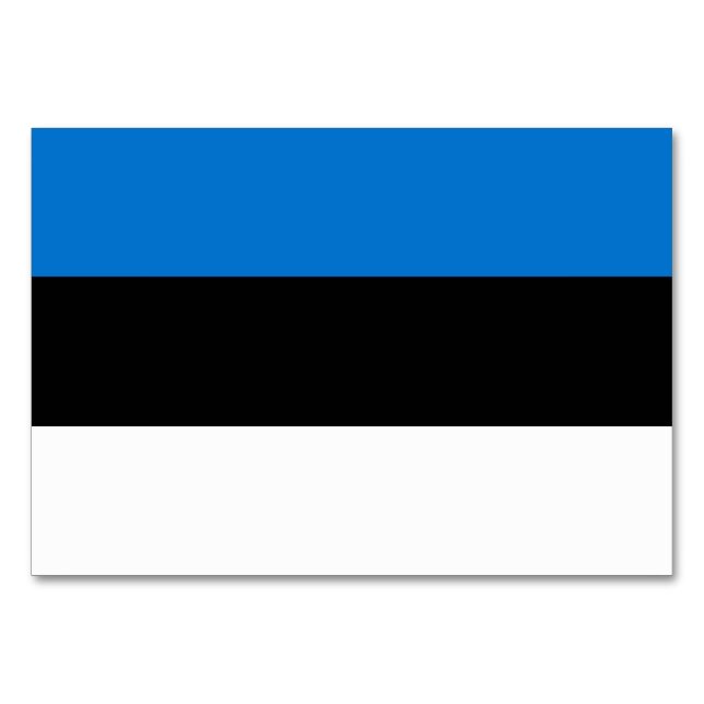 Tarjeta de mesa patriótica con bandera de Estonia (Anverso)