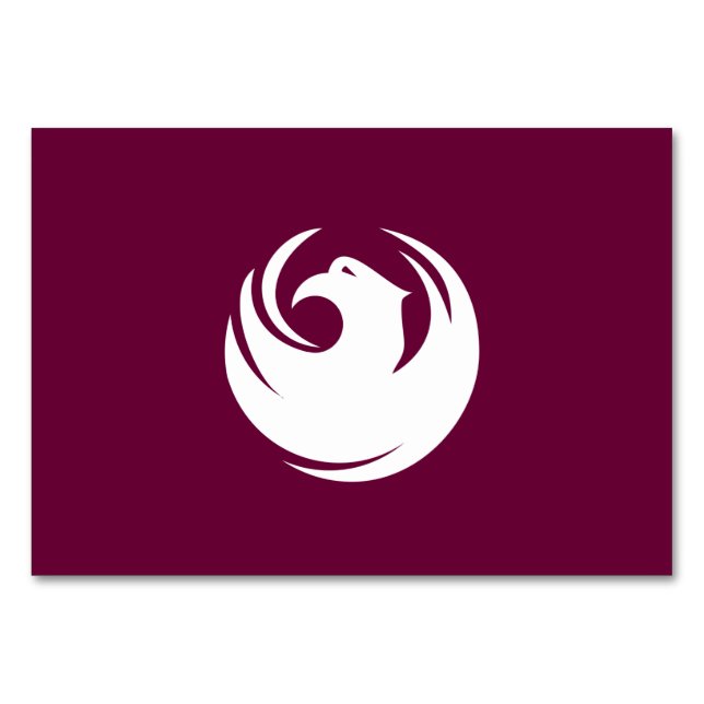 Tarjeta de mesa patriótica con bandera de la ciuda (Anverso)