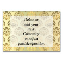 Patrón de damasco de oro