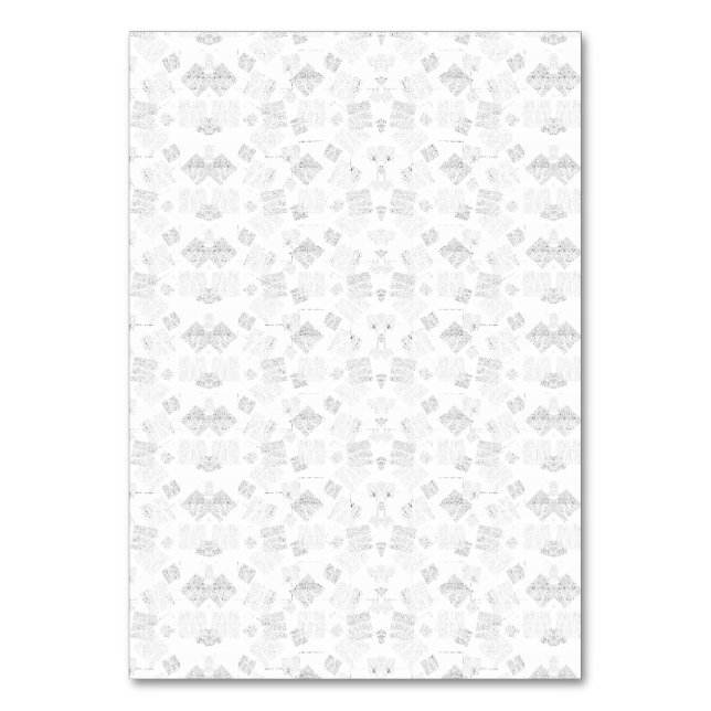 Tarjeta De Mesa Patrón extensible abstracto de formas estilizadas  (Anverso)