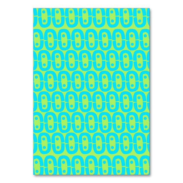 Tarjeta De Mesa patrón moderno colorido (Anverso)