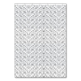 Tarjeta De Mesa Patrón repetido de formas pequeñas y estilizadas e