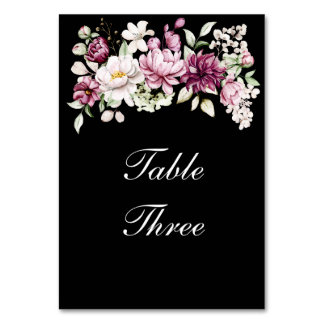 Tarjeta De Mesa Peonía floral romántica