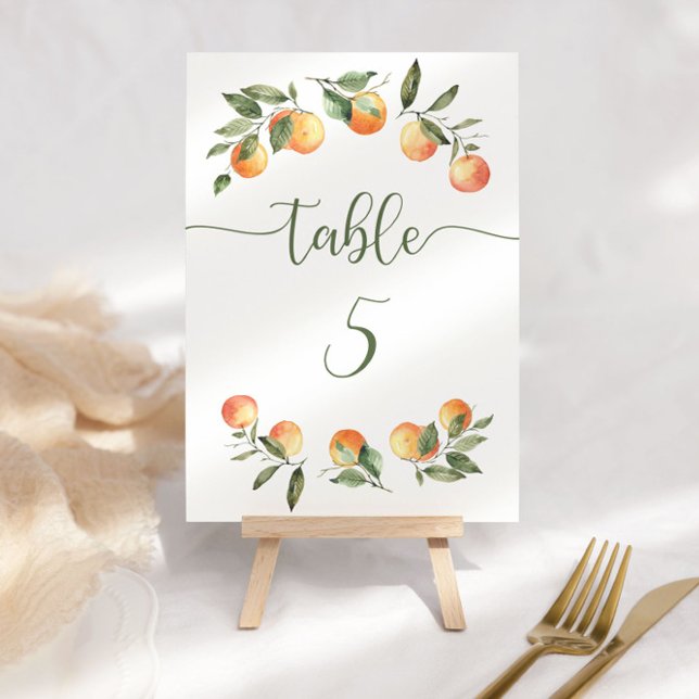 Tarjeta De Mesa Pequeños naranjas de cítricos (Subido por el creador)