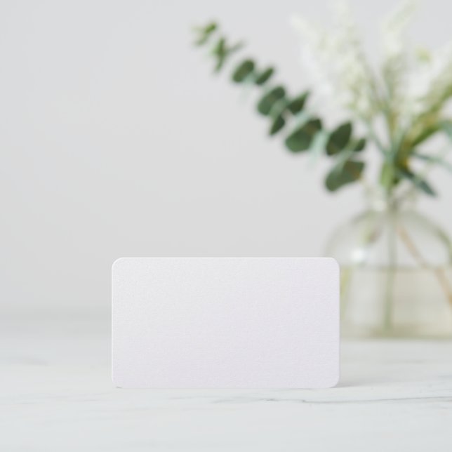 Tarjeta De Mesa Perla Premium Redondeada Plana (Anverso de pie)