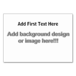 Tarjeta De Mesa (Personalice) añada "su" tacto personal. 2 echados