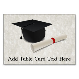 Tarjeta De Mesa Personalizable de Diploma de Título de Graduación