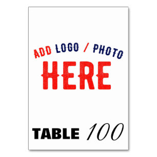 TARJETA DE MESA PERSONALIZABLE MODERNO ESTILO BLANCO VERIFICADO MA